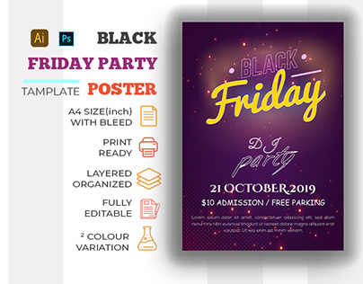 Black Friday Party Poster