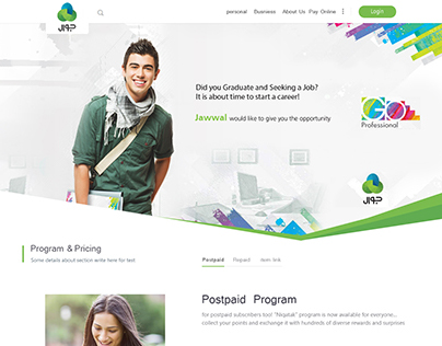Proposed design For Jawwal Website