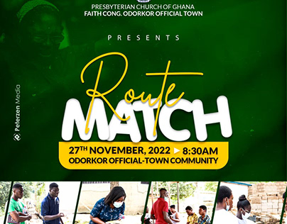 ROUTE MARCH - A CHURCH EVANGELISM FLYER