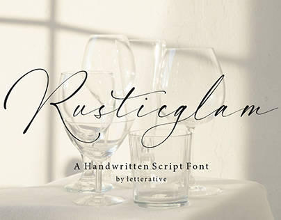 FONT | Rusticglam Handwritten Script