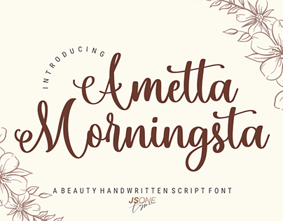 Ametta Morningsta | A Beauty Handwritten Script Font