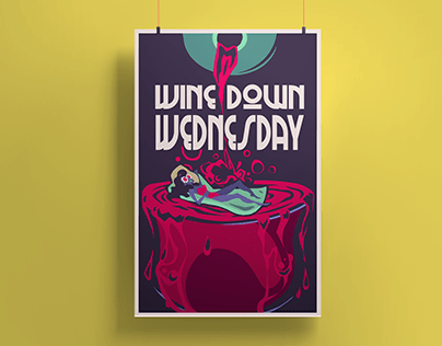 Wine Down Wednesday Event Poster