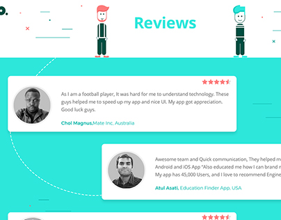 Rating & Reviews Screen Design