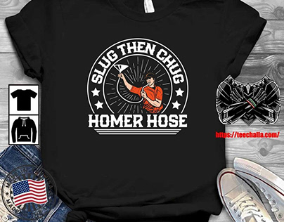 Slug Then Chug Homer Hose Baltimore Orioles T-shirt