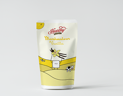Hearthy Vanilla Marshmallow Packaging Redesign