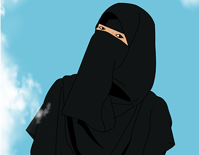 Hijab Illustration Art (portrait)
