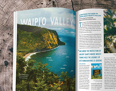 Waipio Valley Editorial Design