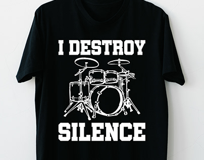 I Destory Silence Svg T-shirt Design