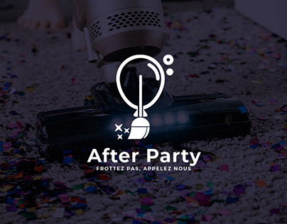 After Party Logo Design | Clean Party Service | Logo
