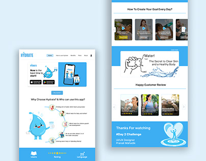 Hydrate Landing Page