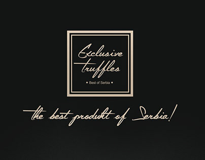 Packaging design for "ExclusiveTruffles"