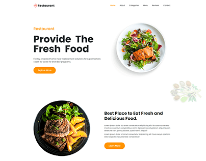 Restaurant Responsive HTML Website