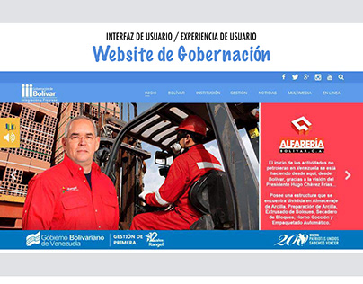 Website Gobernación