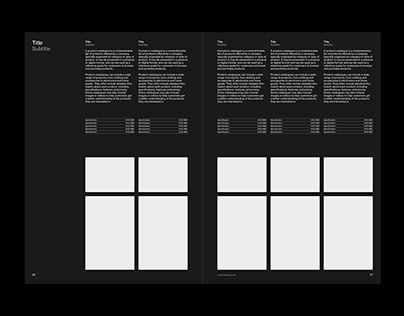 A4 Product Catalogue Brochure Grid System for InDesign