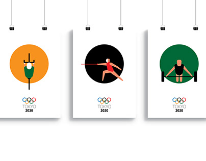 Olympic games Tokyo 2020 - Collection poster design