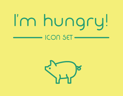 I'm hungry! - Icon set