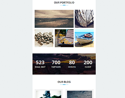 Personal blog Email template