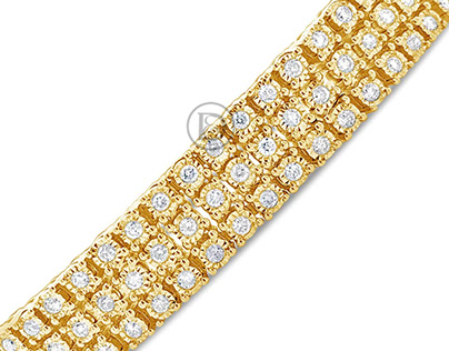 Men diamond bracelets in different types of metal