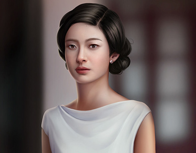 Portrait of Empress Nam Phuong