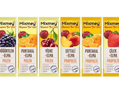 Mixmey, packaging