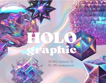 Holographic Iridescence by Shapes NNclipart
