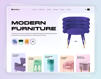 PixWood - Furniture Shop Landing page