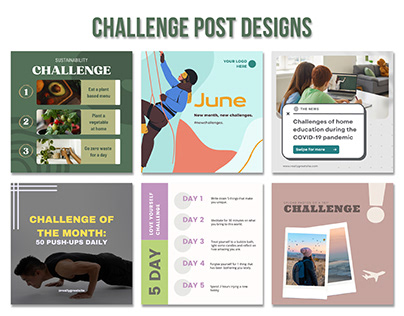 Challenges Social Post Design