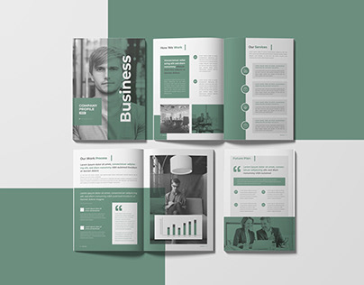 Company Profile Brochure Design Template- Annual report
