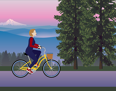 Motion Graphics - Bicycle Animation