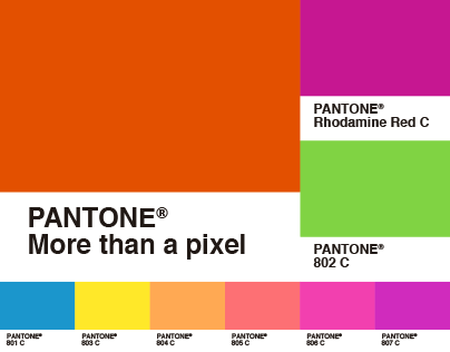 Pantone, more than a pixel