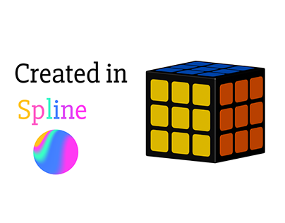3D Rubix Cube created in SPLINE