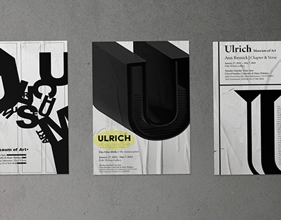 Fonts Only Posters (Ulrich Museum of Art)