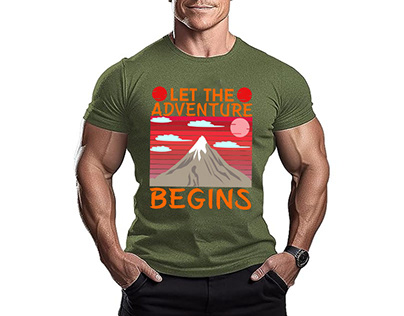 let the adventure begins t shirt design