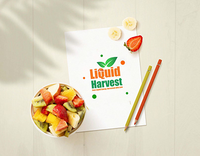 Liquid harvest - logo branding