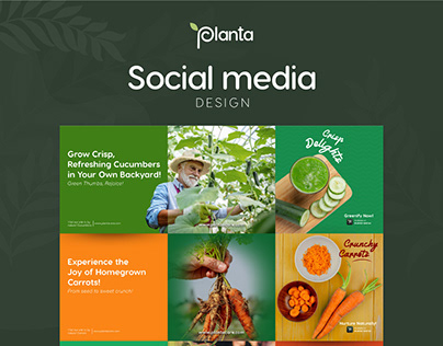PLANTA- Social Media Designs (Concept Mobile App)