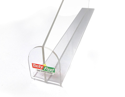 Acrylic Price holder and Brand print and cut tag