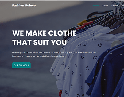 Website Layout for clothing brand