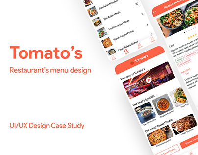 Tomato's restaurant menu preview app