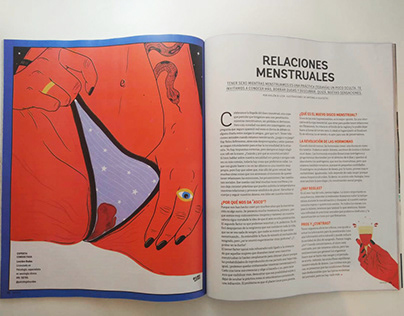 Relaciones menstruales - Ilustraciones Revista OHLALÁ