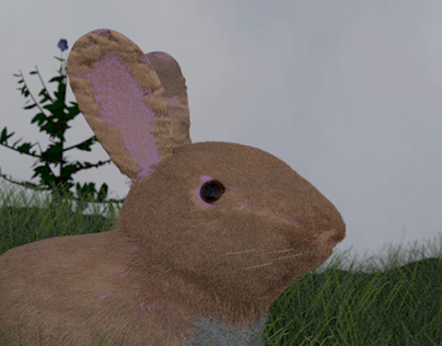 Fluffy Bunny - A Blender 3D project.