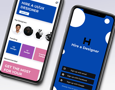 Hire a Designer app