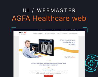 AGFA Healthcare UI design & Webmaster