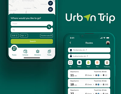 Urban Trip - public transport App | UX/UI