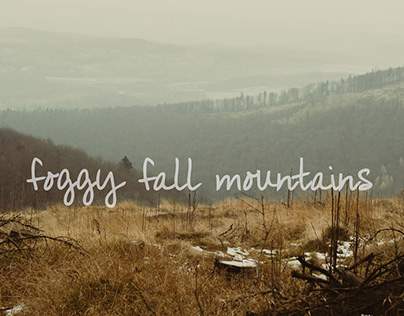 foggy fall mountains / mgliste jesienne góry