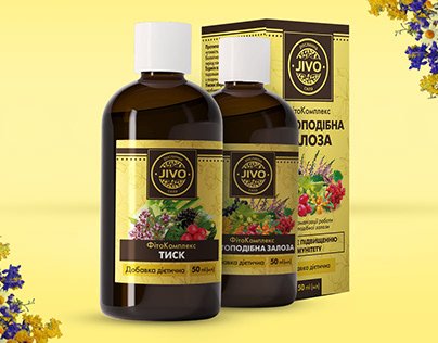 Packaging design for bioactive additives ТМ JIVO