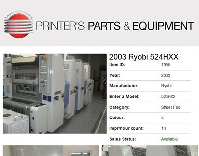 2003 Ryobi 524HXX by Printers Parts & Equipment