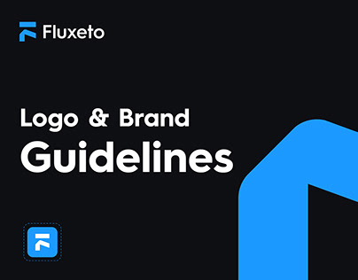 Fluxeto Logo & Brand Identity |Tech F Letter logo