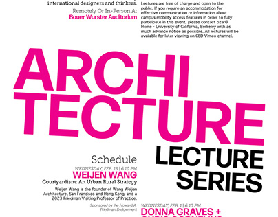 Architecture Lecture Poster