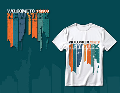 T Shirt Design - "Welcome to New York".