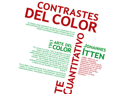 Diseño Tipográfico "Contrastes del Color"